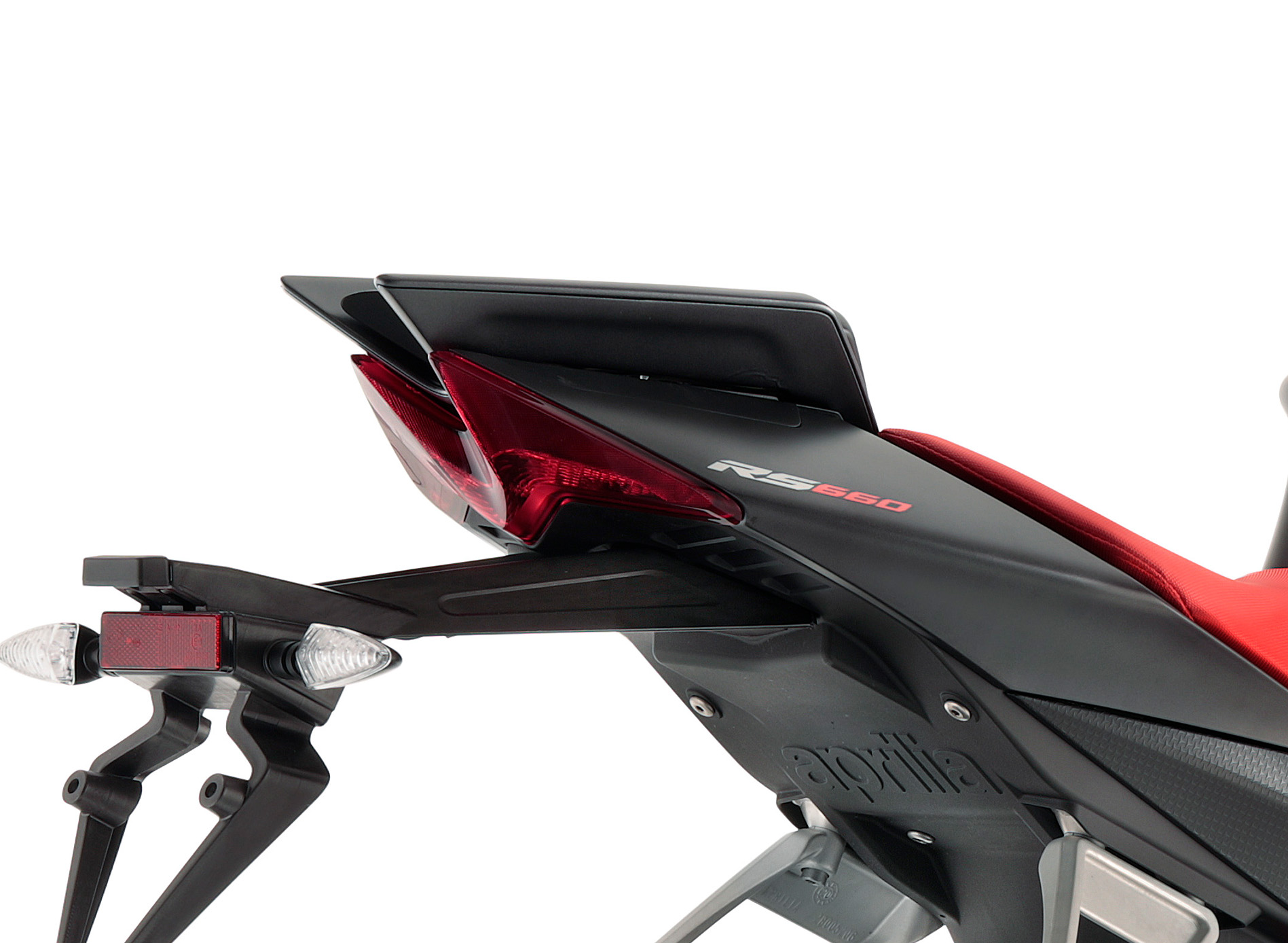 Bekleding achterzadel Apex zwart voor Aprilia RS 660