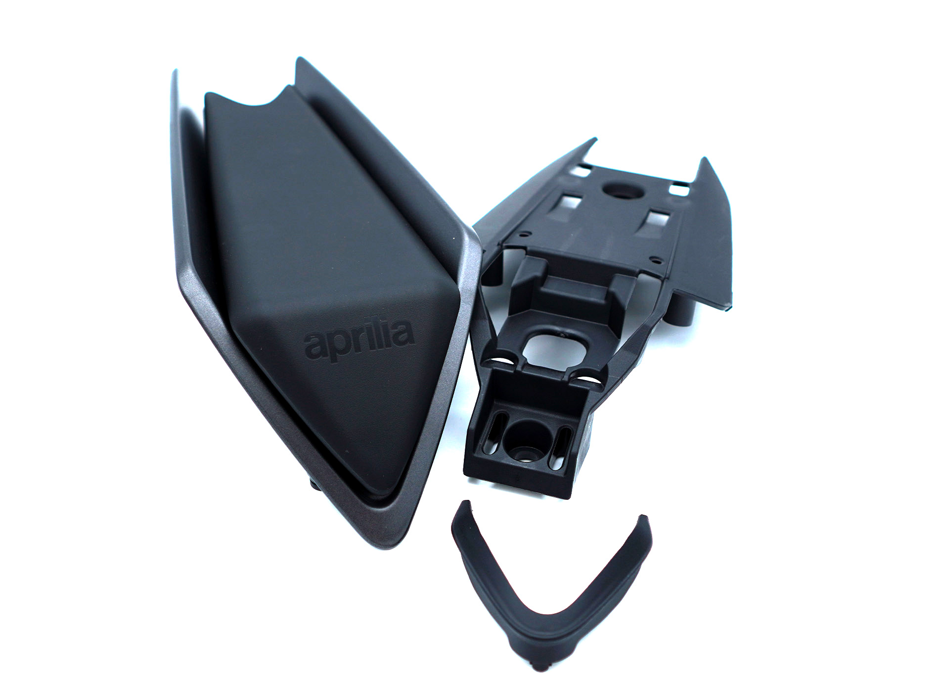 Bekleding achterzadel Apex zwart voor Aprilia RS 660