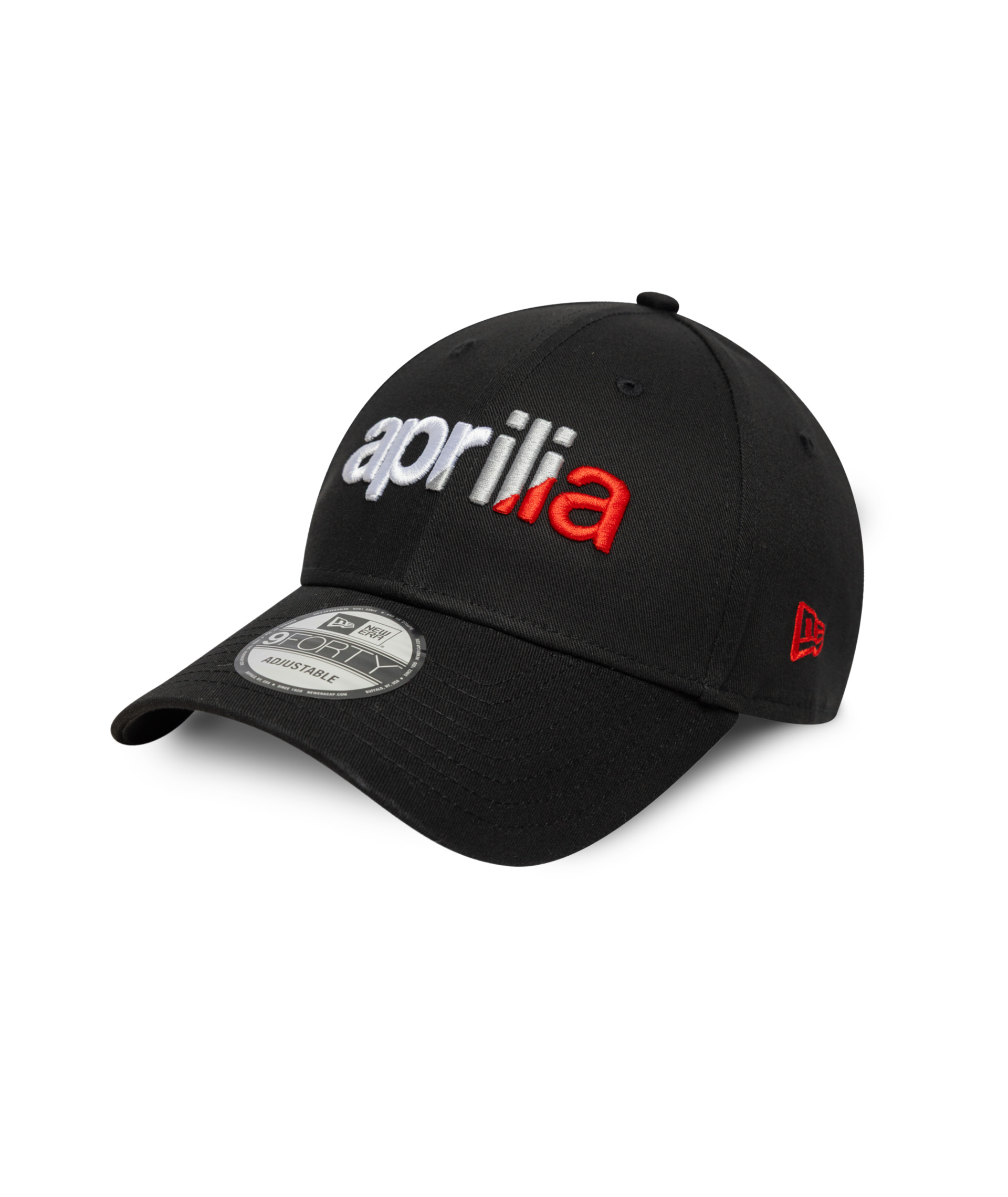Aprilia-logo baseballpet New Era 9Forty zwart