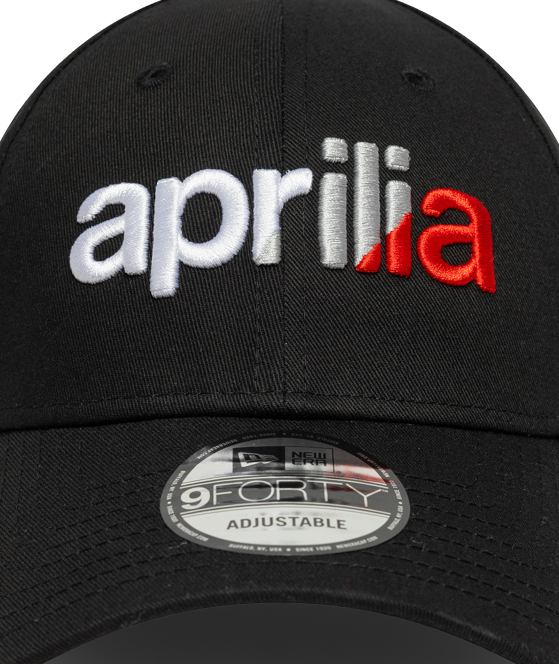 Aprilia-logo baseballpet New Era 9Forty zwart