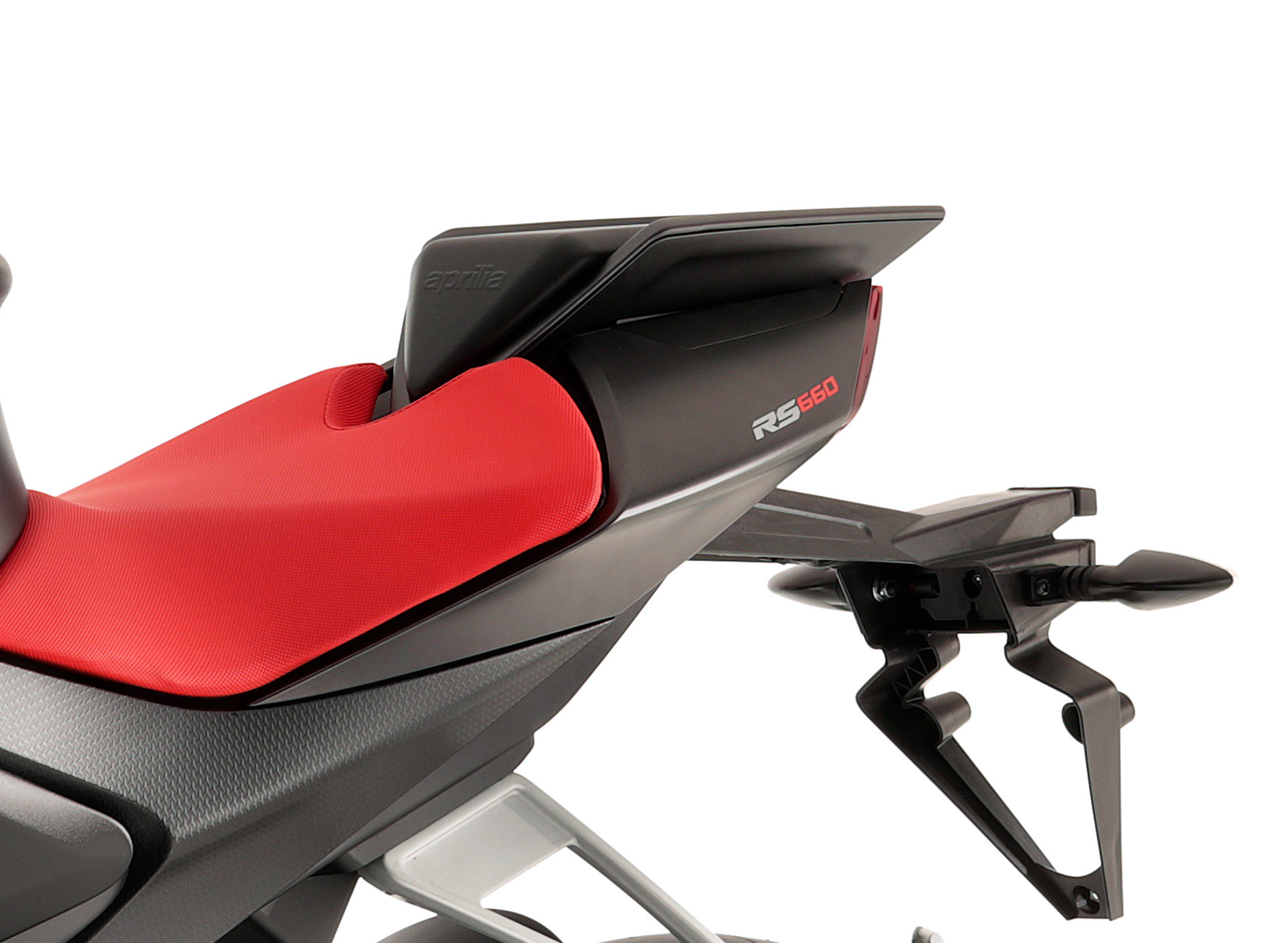 Bekleding achterzadel Apex zwart voor Aprilia RS 660
