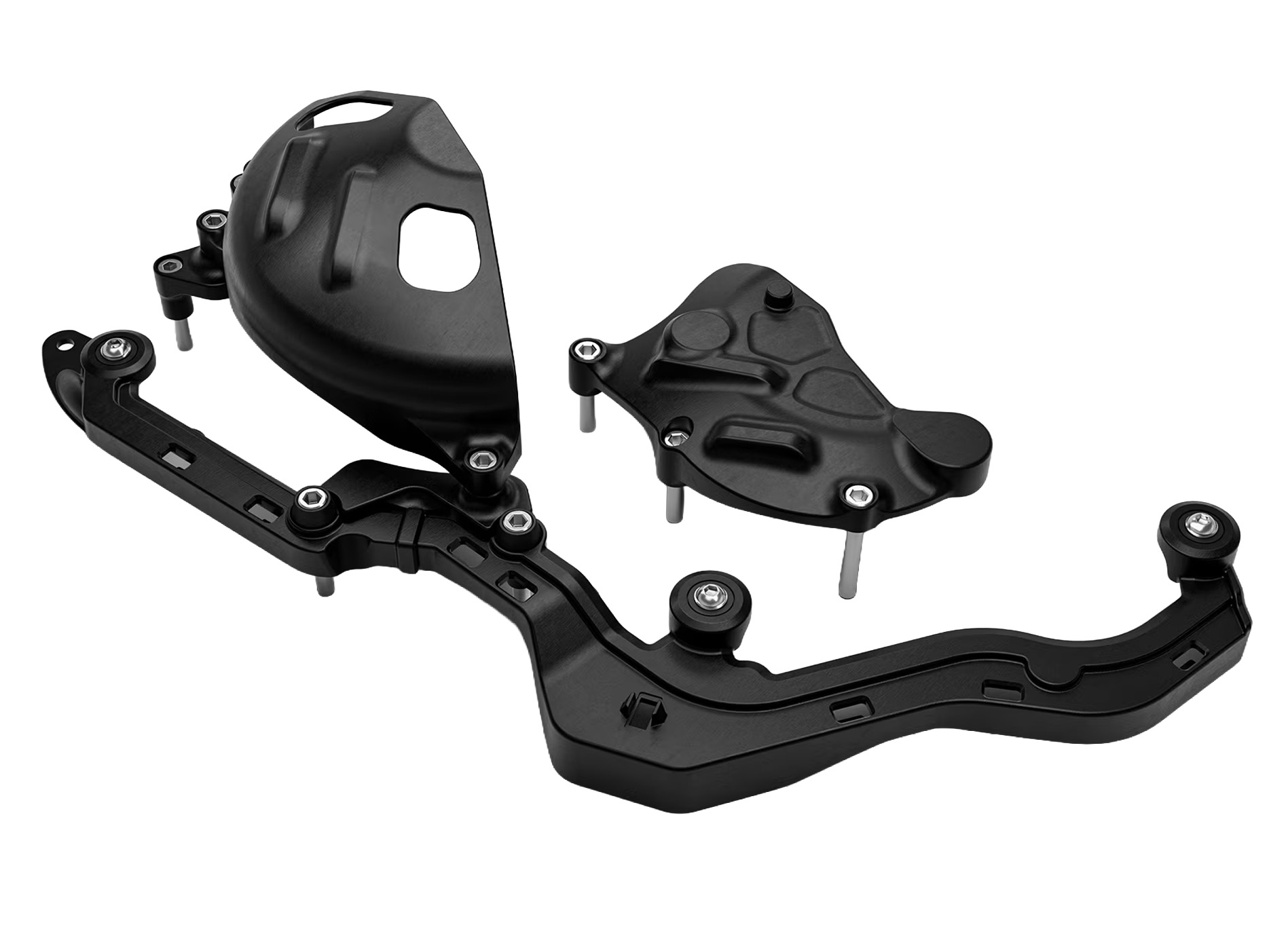 Beschermingsbeugel aluminium zwart voor motor voor Aprilia RSV4 / Tuono V4 1100 (25-)