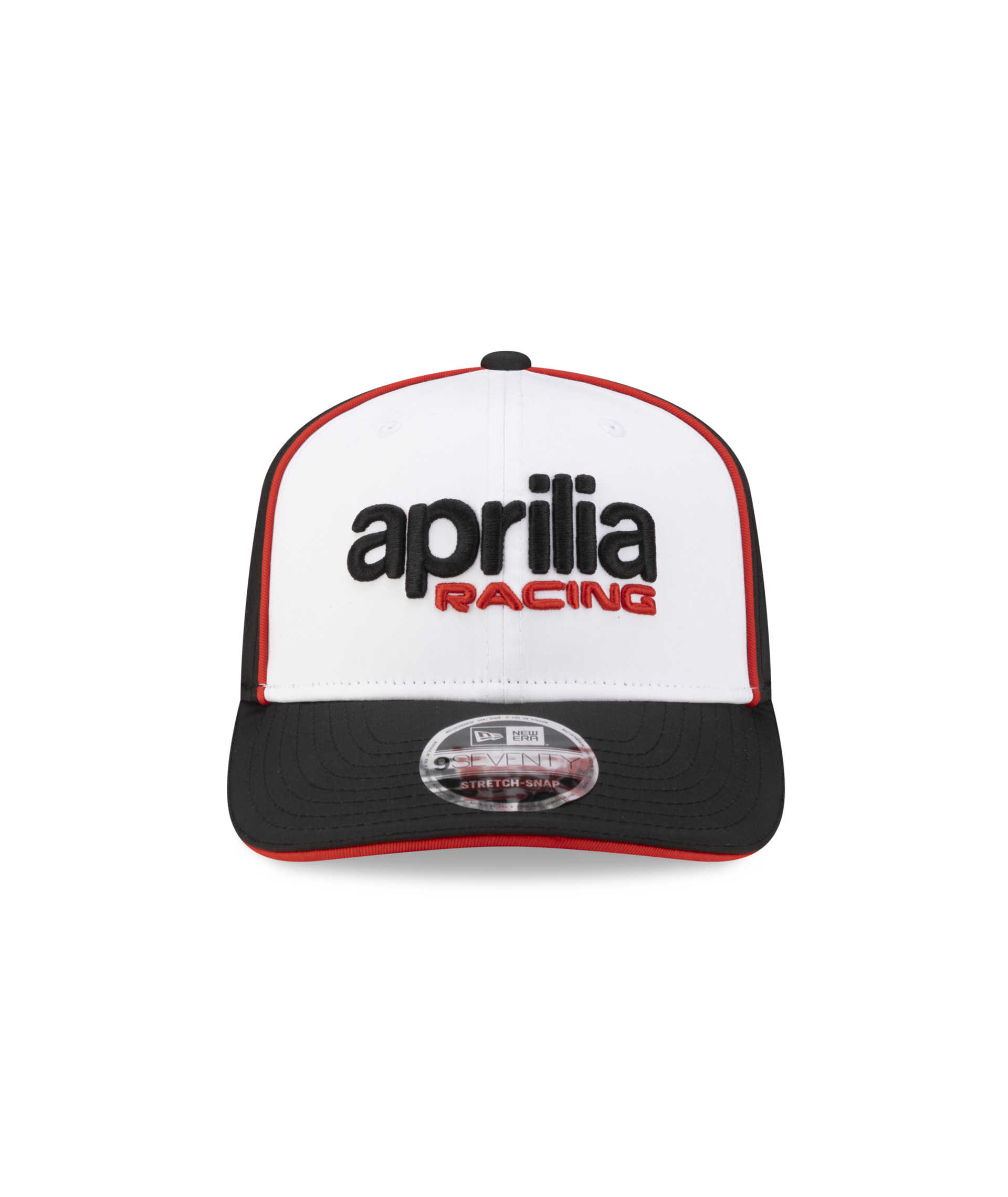 Aprilia Racing Team 2026 baseballpet New Era 9Seventy zwart-wit