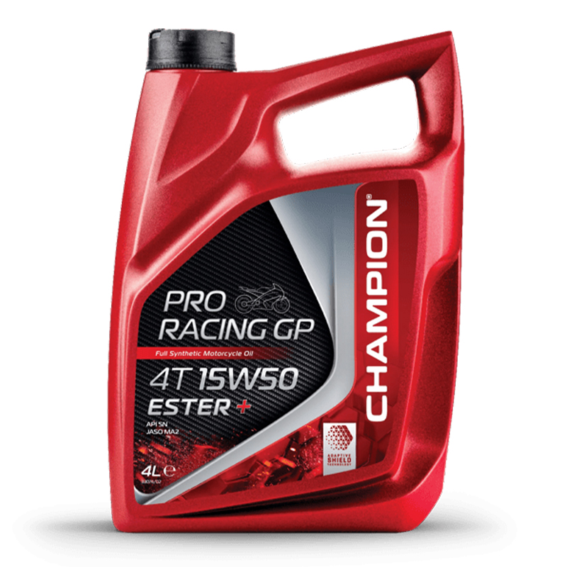 CHAMPION® Proracing GP 4T 15W-50 ESTER + Volsynthetische motorolie - 4 liter