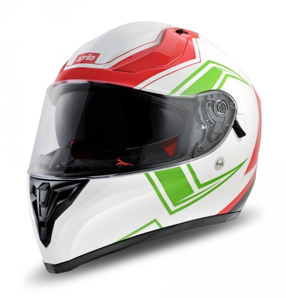 Aprilia integraalhelm Racing wit