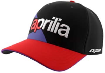 Aprilia baseball cap dual collection 2024 zwart rood paars
